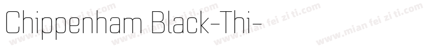 Chippenham Black-Thi字体转换